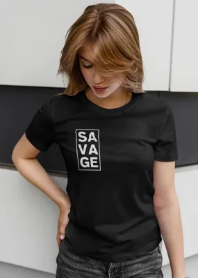 Savage Women Half Sleeve T-Shirt