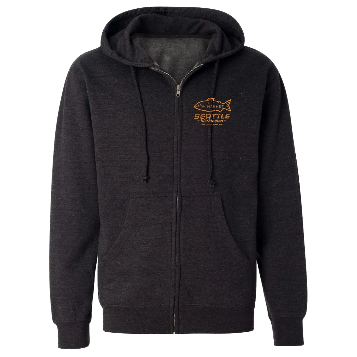 Seattle Coffee Map Zip Hoodie