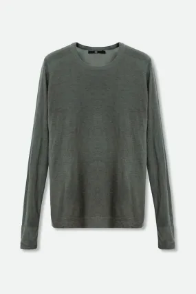 SHANA LIGHTWEIGHT CREWNECK SWEATER IN HAND-DYED CASHMERE