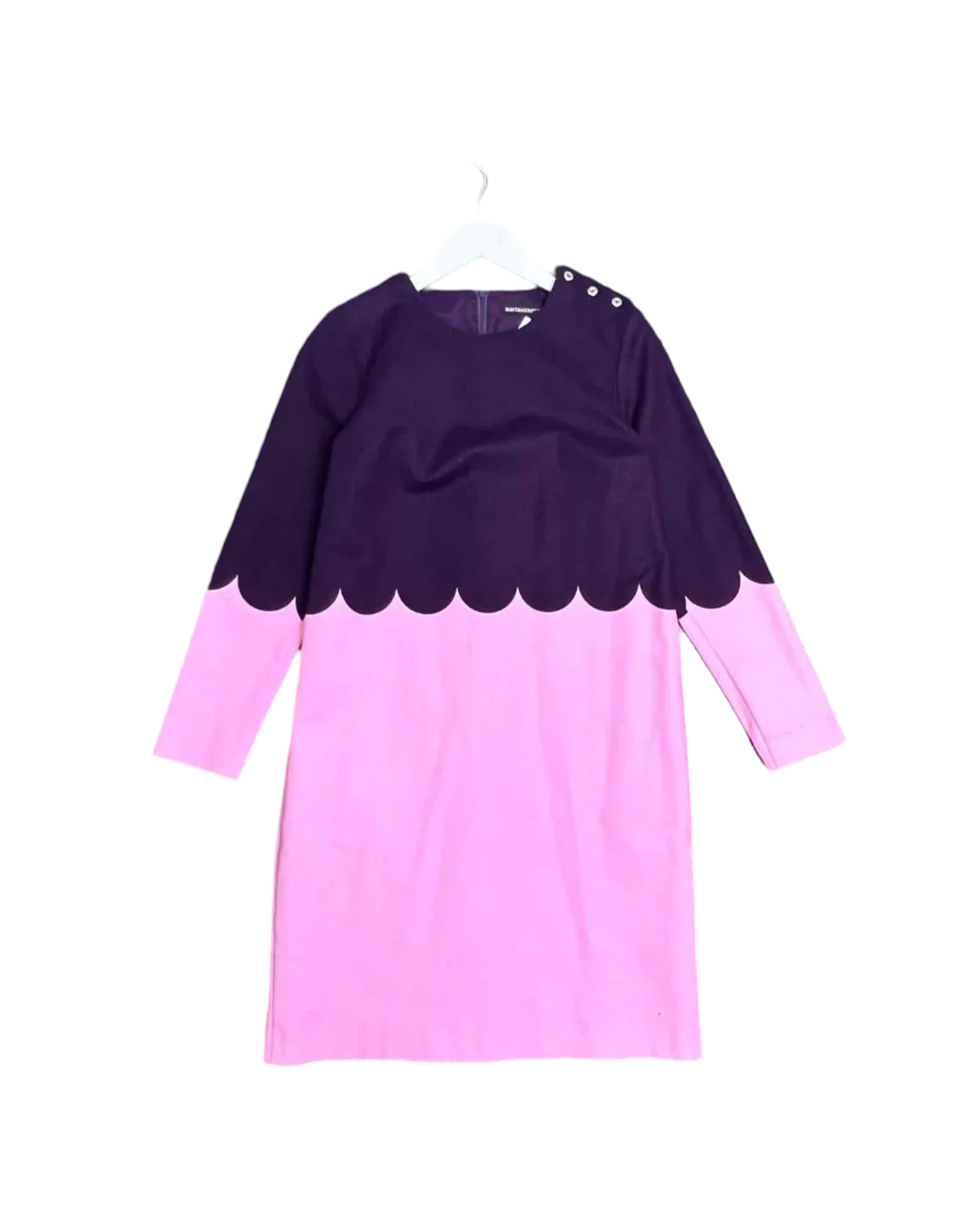 Size 40 (M) - Marimekko Pink and Purple Lillian2 Knee Length Dress