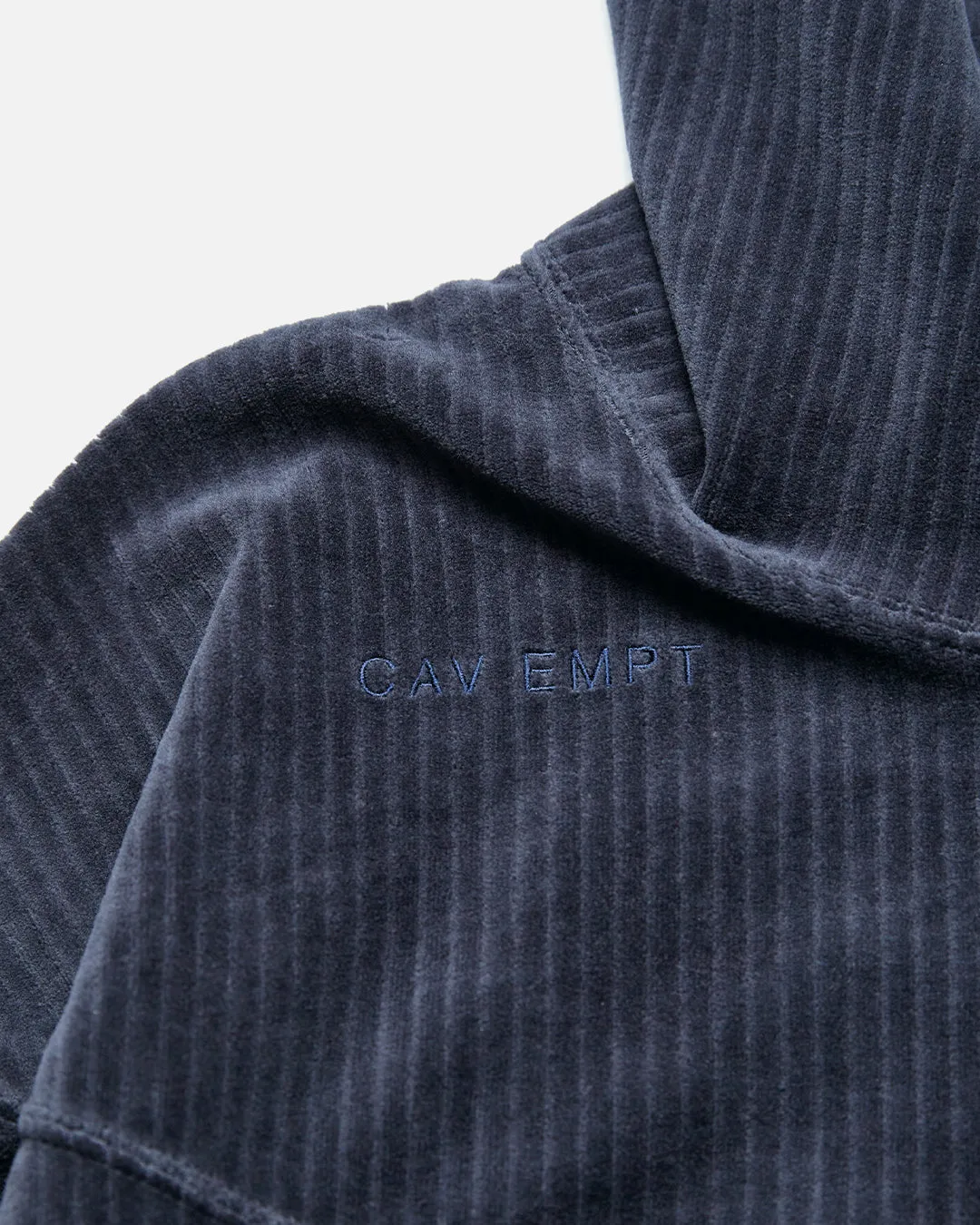 Soft Cord High Neck - Navy