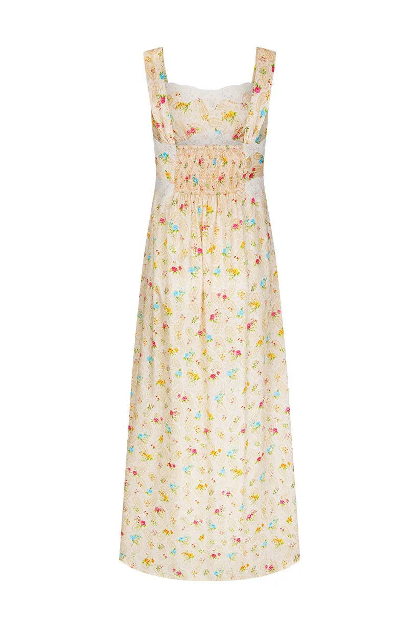 Spell Fleur Slip Dress - Macaroon