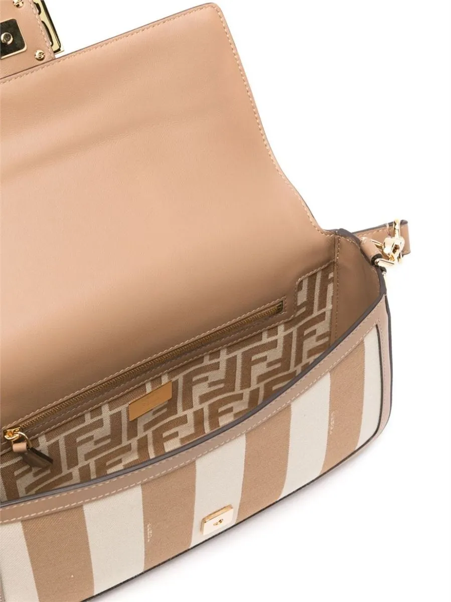 STRIPED BAGUETTE TOTE BAG