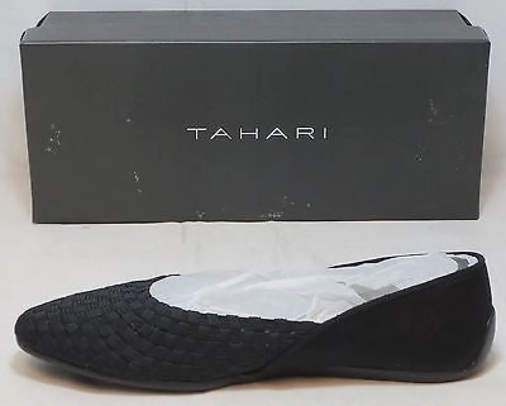 TAHARI Women's Kara Flat - Black Fabric -