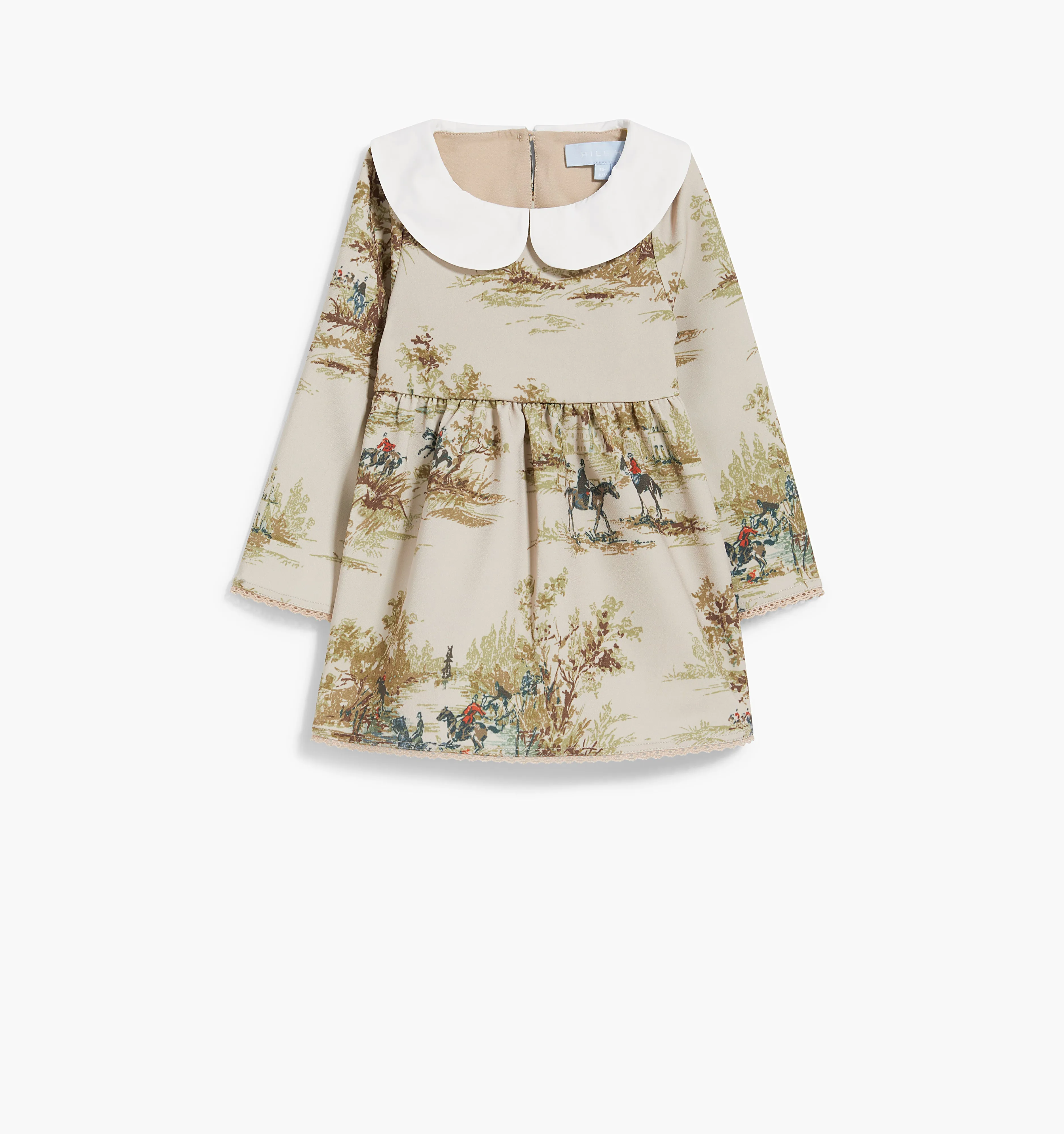 The Baby Lottie Dress - Equestrian Toile