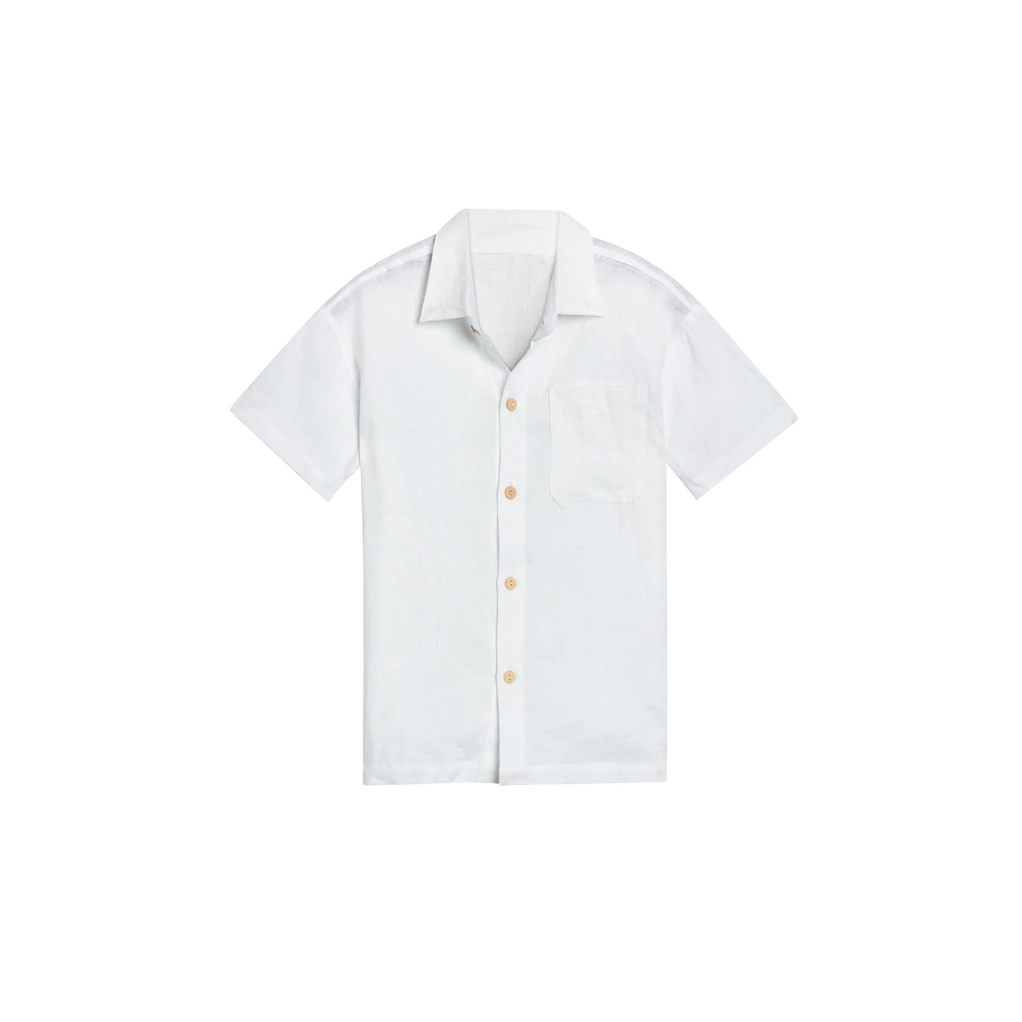 The Casa Blanca - Boys White Linen Shirt