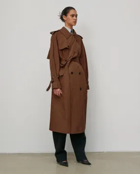 TRENCH COAT / BROWN