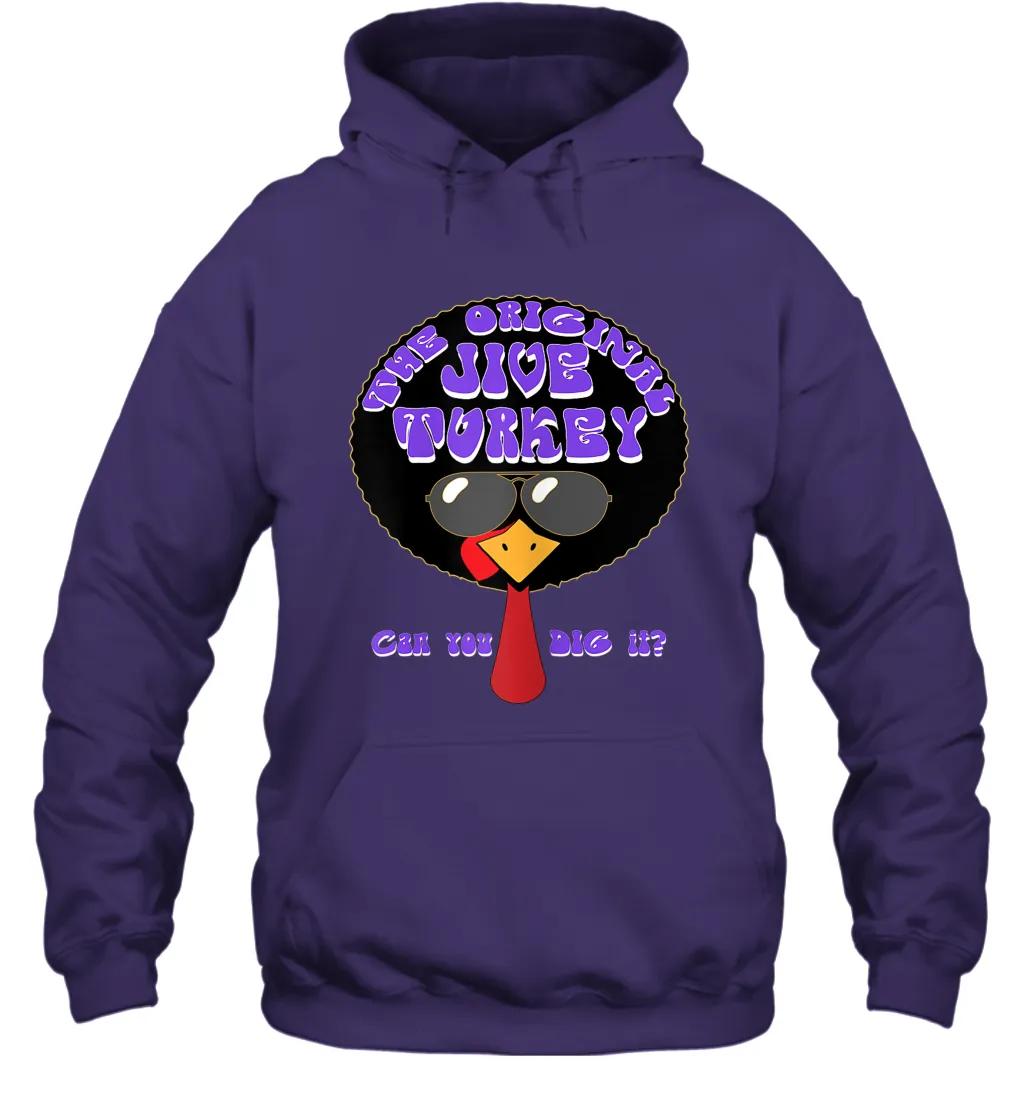 Trends Funny Jive Turkey Face Thanksgiving Day Hoodie