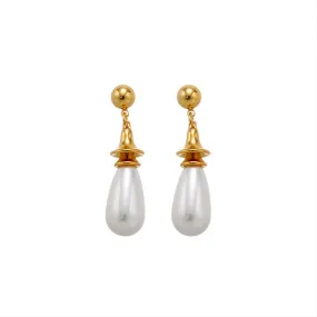 Vintage Waterdrop Pearl Earrings