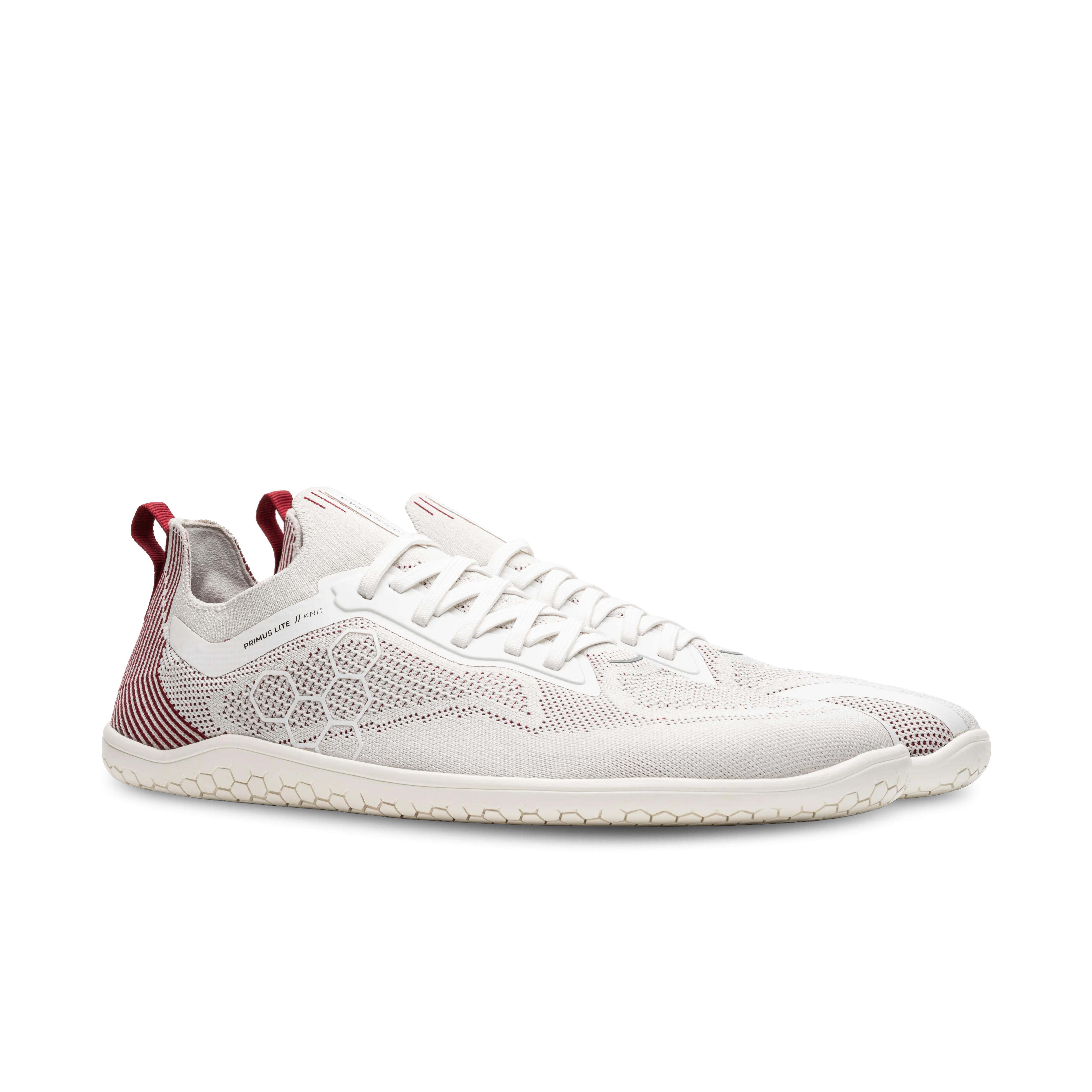 Vivobarefoot Primus Lite Knit Womens – Off White/Burgundy