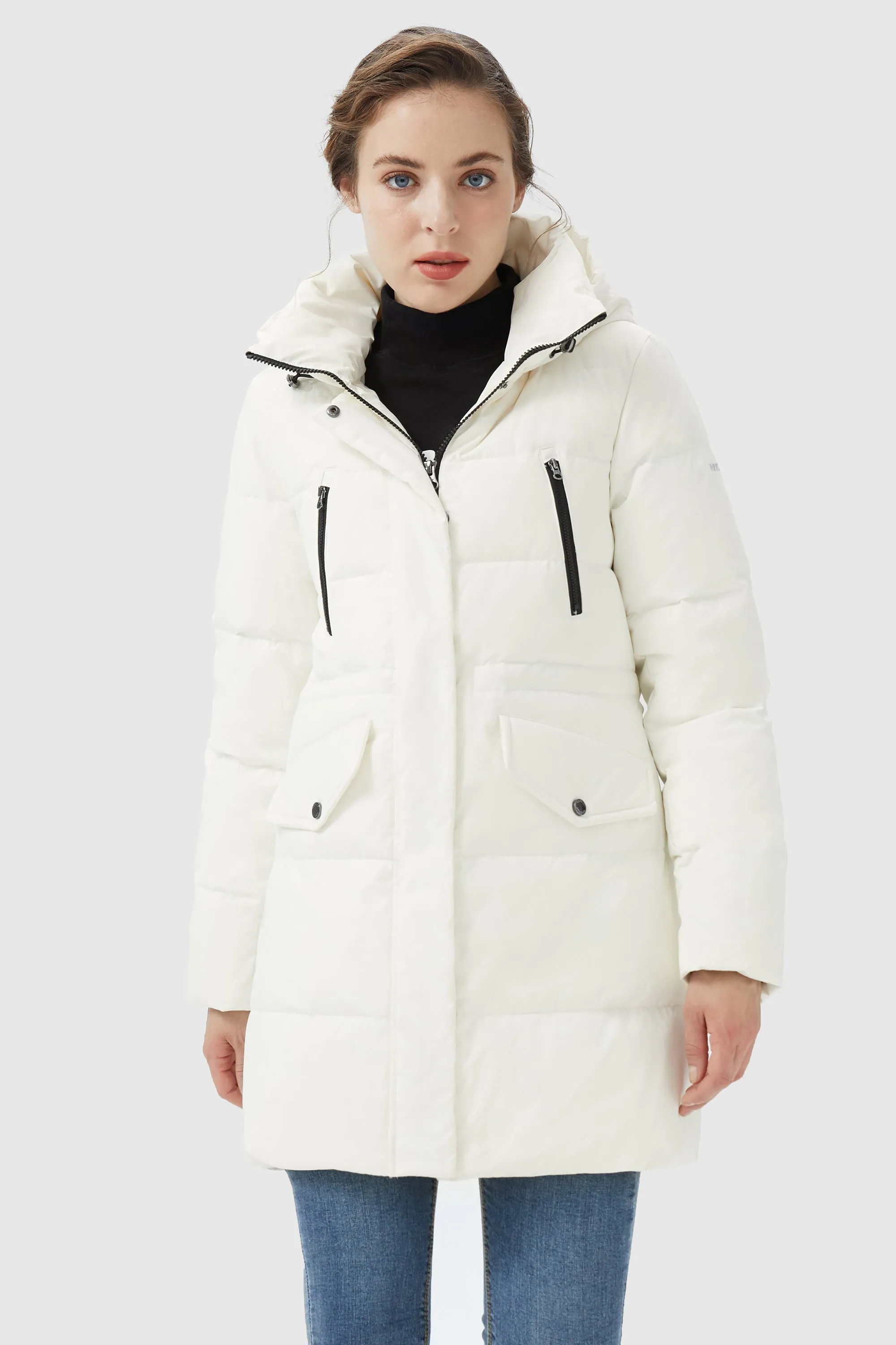 Waterproof Thickened Down Jacket with Hood