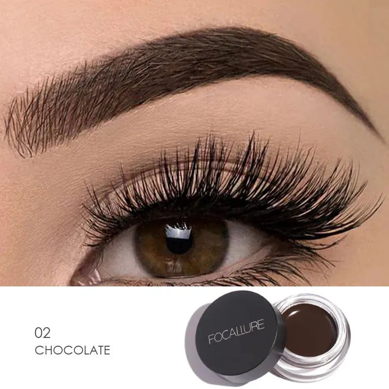 Wholesale FOCALLURE Eyebrow Cream Gel Enhancers Long-lasting Waterproof EyeBrows Pomade Gel With Brushes For Women Makeup