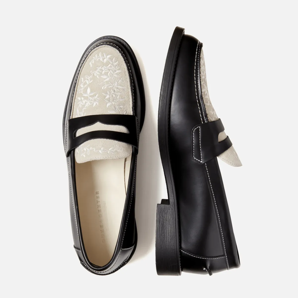 Wilde Black   White Vine Penny Loafer - Men's