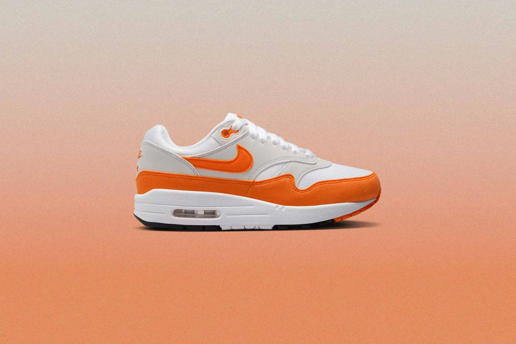 Women's Air Max 1 '87 'Safety Orange' - Neutral Grey/Safety Orange/White