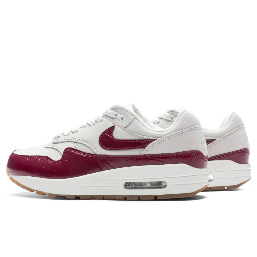 Women's Air Max 1 LX - Sail/Team Red/Gum Light Brown