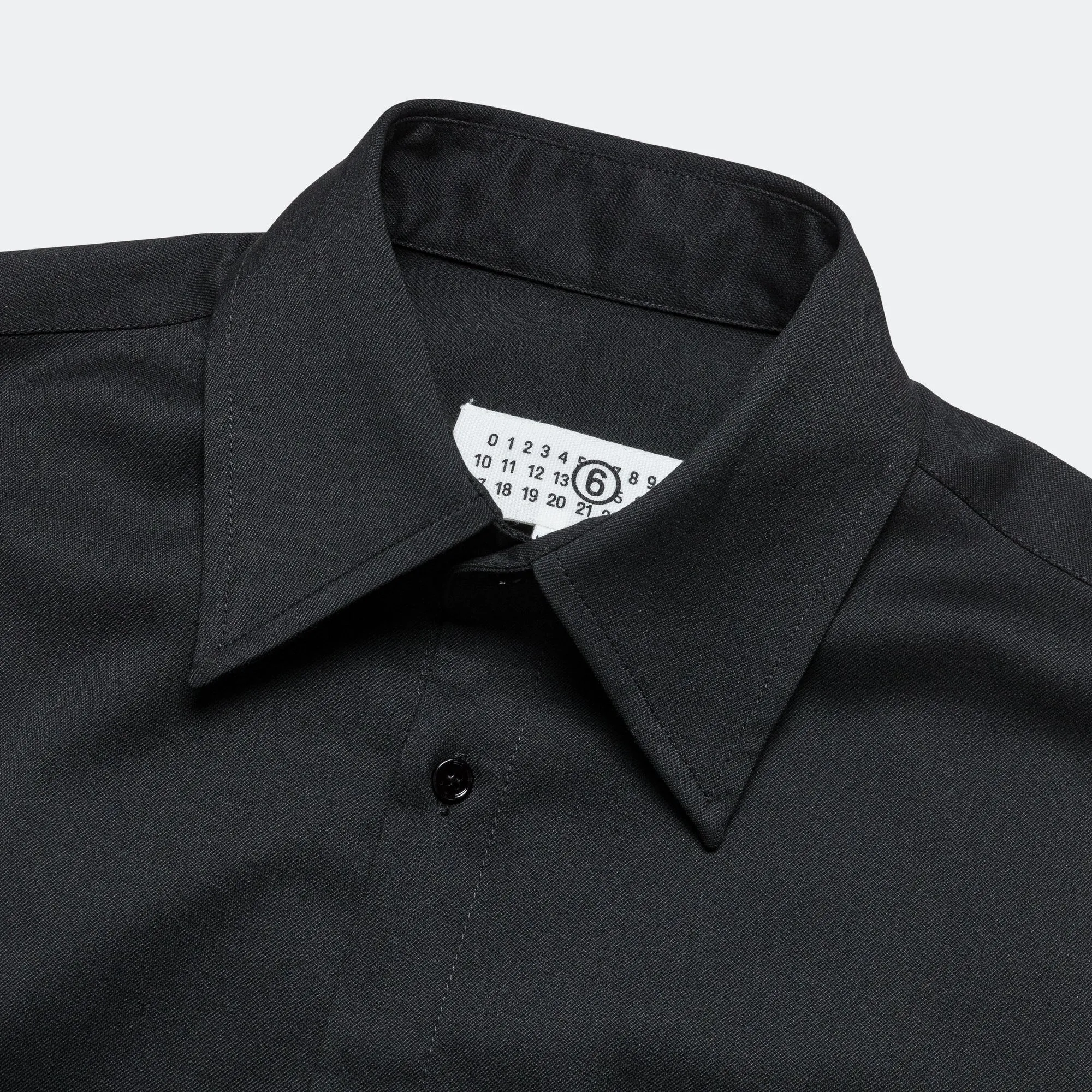 Zip Pocket Long Sleeve Shirt - Black